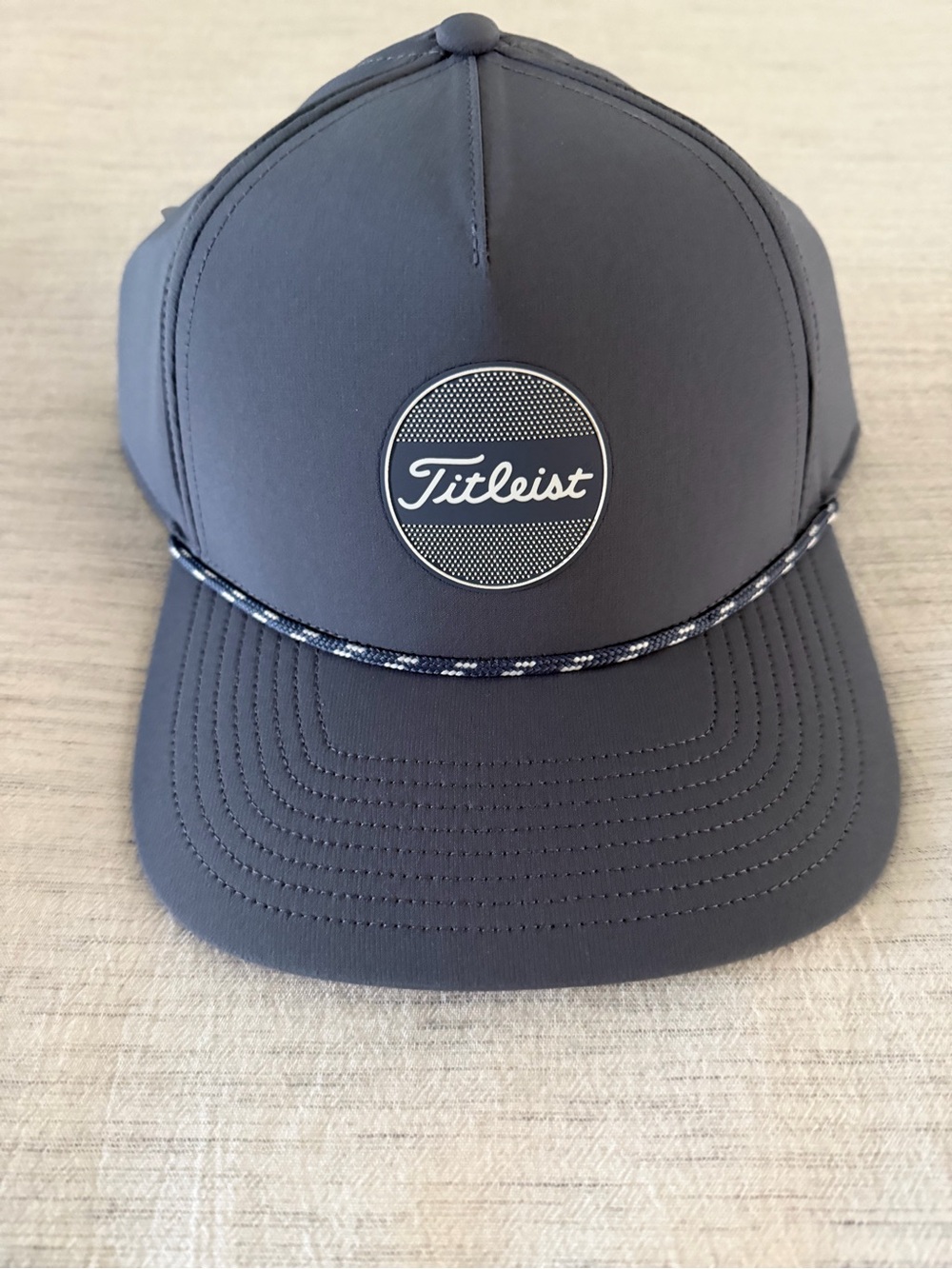 Titleist Charcoal Gray Golf Cap with Rope Trim